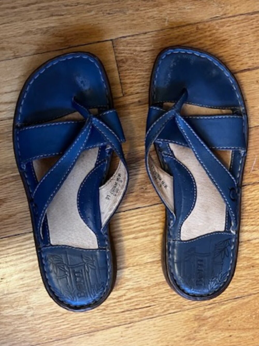 Born Blue Thong Sandals